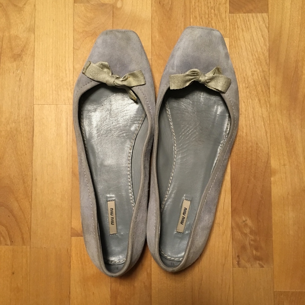 Miu Miu Suede Ballet Flats - size 6.5